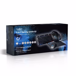 Nedis Gaming Combo Kit clavier Souris incluse USB QWERTY US International Noir - Vue supplémentaire 13
