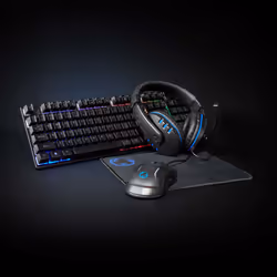 Nedis Gaming Combo Kit clavier Souris incluse USB QWERTY US International Noir - Vue supplémentaire 9