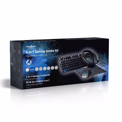 Nedis Gaming Combo Kit clavier Souris incluse USB QWERTY Nordique Noir - Vue supplémentaire 11
