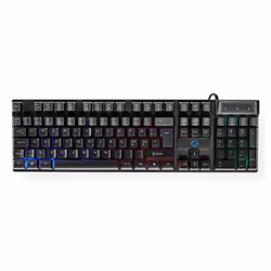 Nedis Gaming Combo Kit clavier Souris incluse USB QWERTY Nordique Noir - Vue supplémentaire 4