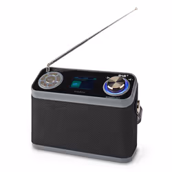 Nedis RDDB5200BK, Portable, Numérique, DAB+, FM, 87,5 - 108 MHz, 174.928 - 239.2 MHz, 8 W