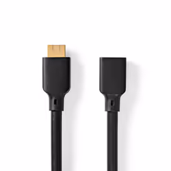 Nedis CVGB35090BK10, 1 m, HDMI Type A (Standard), HDMI Type A (Standard), Compatibilité 3D, 48 Gbit/s, Noir