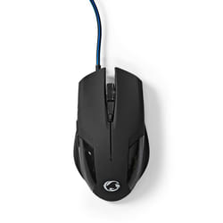Nedis GMWD110BK souris Droitier USB Type-A Optique 7200 DPI