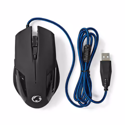 Nedis GMWD110BK souris Droitier USB Type-A Optique 7200 DPI - Vue supplémentaire 5