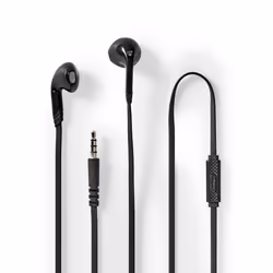 Nedis HPWD2021BK, Avec fil, Appels/Musique, 20 - 20000 Hz, 16 g, Casque, Noir