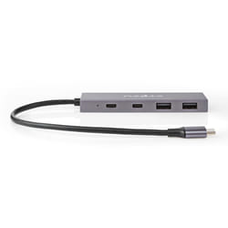 Nedis UHUBU3450AT hub & concentrateur USB 3.2 Gen 2 (3.1 Gen 2) Type-C 10000 Mbit/s Anthracite