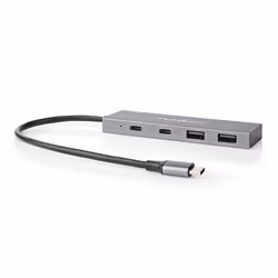 Nedis UHUBU3450AT hub & concentrateur USB 3.2 Gen 2 (3.1 Gen 2) Type-C 10000 Mbit/s Anthracite - Vue supplémentaire 4