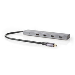 Nedis UHUBU3470AT hub & concentrateur USB 3.2 Gen 2 (3.1 Gen 2) Type-C 10000 Mbit/s Anthracite