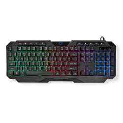 Nedis GKBD110BKUS clavier USB QWERTY US International Noir