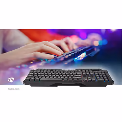 Nedis GKBD110BKUS clavier USB QWERTY US International Noir - Vue supplémentaire 12
