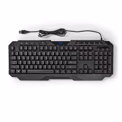 Nedis GKBD110BKUS clavier USB QWERTY US International Noir