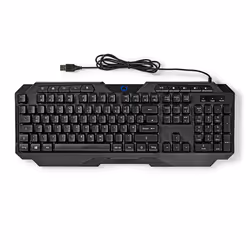 Nedis GKBD110BKDE clavier USB QWERTZ Allemand Noir