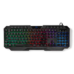 Nedis GKBD110BKFR clavier USB AZERTY Français Noir