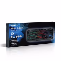 Nedis GKBD110BKFR clavier USB AZERTY Français Noir - Vue supplémentaire 11