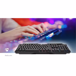 Nedis GKBD110BKFR clavier USB AZERTY Français Noir - Vue supplémentaire 12