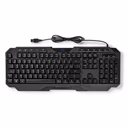 Nedis GKBD110BKFR clavier USB AZERTY Français Noir - Vue supplémentaire 5
