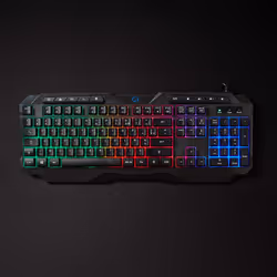 Nedis GKBD110BKFR clavier USB AZERTY Français Noir - Vue supplémentaire 8