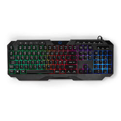 Nedis GKBD110BKND clavier USB QWERTY Nordique Noir