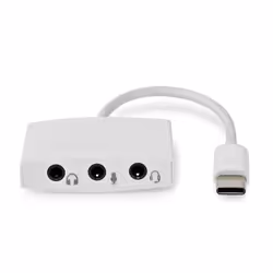 Nedis CCGB65900WT01 hub & concentrateur USB 2.0 Type-C Blanc