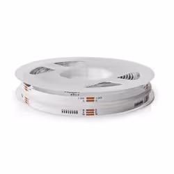 Nedis SmartLife, Ruban lumineux universel, Intérieure, Ruban adhésif, Transparent, Blanc, Silicone, IP20