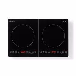 Nedis KAIP124CBK2 plaque Noir Comptoir 56 cm Plaque avec zone à induction 2 zone(s) - Vue supplémentaire 4