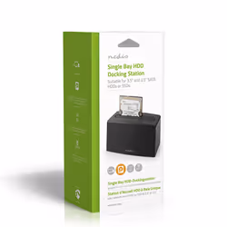 Nedis HDDUSB3210BK Station d'accueil de disques de stockage USB 3.2 Gen 1 (3.1 Gen 1) Type-A Noir - Vue supplémentaire 10