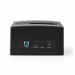 Nedis HDDUSB3210BK Station d'accueil de disques de stockage USB 3.2 Gen 1 (3.1 Gen 1) Type-A Noir - Vue supplémentaire 5