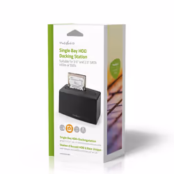 Nedis HDDUSB3210BK Station d'accueil de disques de stockage USB 3.2 Gen 1 (3.1 Gen 1) Type-A Noir - Vue supplémentaire 9