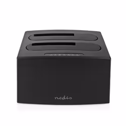 Nedis HDDUDB3210BK Station d'accueil de disques de stockage USB 3.2 Gen 1 (3.1 Gen 1) Type-A Noir