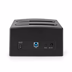 Nedis HDDUDB3210BK Station d'accueil de disques de stockage USB 3.2 Gen 1 (3.1 Gen 1) Type-A Noir - Vue supplémentaire 4