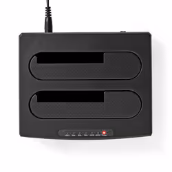 Nedis HDDUDB3210BK Station d'accueil de disques de stockage USB 3.2 Gen 1 (3.1 Gen 1) Type-A Noir - Vue supplémentaire 5