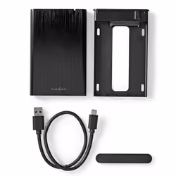 Nedis HDDE25410BK Boîtier de disques de stockage Boîtier HDD Noir 2.5" - Vue supplémentaire 14
