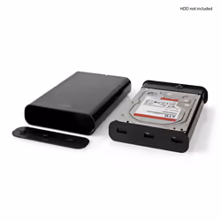 Nedis HDDE35410BK Boîtier de disques de stockage Boîtier HDD Noir 3.5" - Vue supplémentaire 10