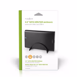 Nedis HDDE35410BK Boîtier de disques de stockage Boîtier HDD Noir 3.5" - Vue supplémentaire 11