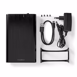 Nedis HDDE35410BK Boîtier de disques de stockage Boîtier HDD Noir 3.5" - Vue supplémentaire 14