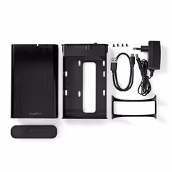 Nedis HDDE35410BK Boîtier de disques de stockage Boîtier HDD Noir 3.5" - Vue supplémentaire 15