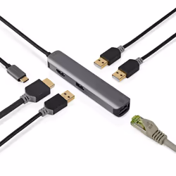 Nedis CCBW64210AT02 station d'accueil Avec fil USB 3.2 Gen 1 (3.1 Gen 1) Type-C Anthracite - Vue supplémentaire 7