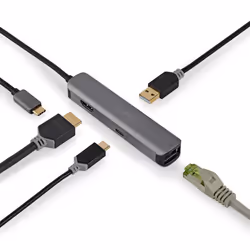Nedis CCBW64220AT02 station d'accueil USB 3.2 Gen 1 (3.1 Gen 1) Type-C Anthracite - Vue supplémentaire 9