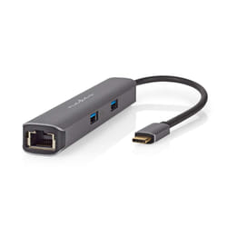 Nedis CCBW64230AT02 station d'accueil USB 3.2 Gen 1 (3.1 Gen 1) Type-C Anthracite
