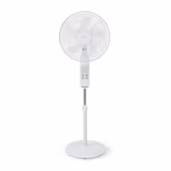Nedis FNST17CWT40W, Ventilateur vertical domestique, Blanc, Sol, Métal, Plastique, 40 cm, Boutons