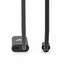 Nedis CCGP64355BK20 câble vidéo et adaptateur 2 m USB Type-C DisplayPort + USB Type-C Noir