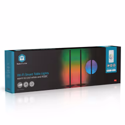 Nedis WIFILD10RGBW éclairage intelligent Lampe de table intelligente Wi-Fi Aluminium, Noir 36 W - Vue supplémentaire 12