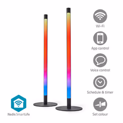 Nedis WIFILD10RGBW éclairage intelligent Lampe de table intelligente Wi-Fi Aluminium, Noir 36 W - Vue supplémentaire 15