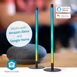 Nedis WIFILD10RGBW éclairage intelligent Lampe de table intelligente Wi-Fi Aluminium, Noir 36 W - Vue supplémentaire 6
