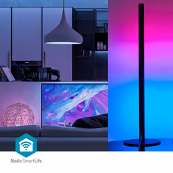 Nedis WIFILD10RGBW éclairage intelligent Lampe de table intelligente Wi-Fi Aluminium, Noir 36 W - Vue supplémentaire 8