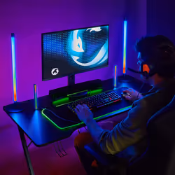 Nedis WIFILD10RGBW éclairage intelligent Lampe de table intelligente Wi-Fi Aluminium, Noir 36 W - Vue supplémentaire 9