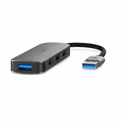 Nedis CCGB61210GY01, USB 3.2 Gen 1 (3.1 Gen 1) Type-A, USB 2.0, USB 3.2 Gen 1 (3.1 Gen 1) Type-A, Gris, Métal, Câble rond, 0, ...