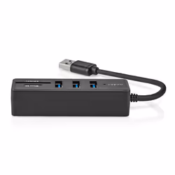 Nedis CCGB61250BK01 hub & concentrateur USB 3.2 Gen 1 (3.1 Gen 1) Type-A 5000 Mbit/s Noir - Vue supplémentaire 5