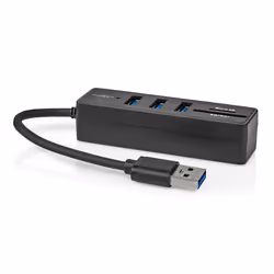 Nedis CCGB61250BK01 hub & concentrateur USB 3.2 Gen 1 (3.1 Gen 1) Type-A 5000 Mbit/s Noir - Vue supplémentaire 7