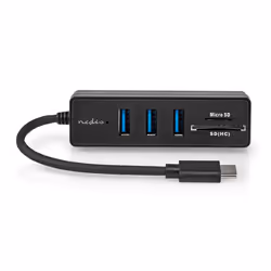 Nedis CCGB64250BK01 station d'accueil Avec fil USB Type-C Noir